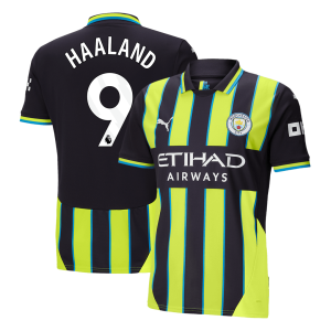 HAALAND #9 Manchester City Away Soccer Jersey 2024/25