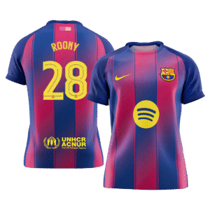 ROONY #28 Barcelona Home Soccer Jersey 2025/26 – UCL
