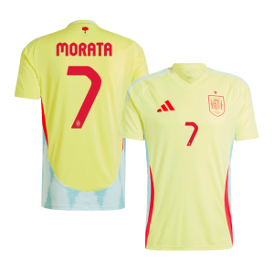 MORATA #7 Spain Away Soccer Jersey EURO 2024