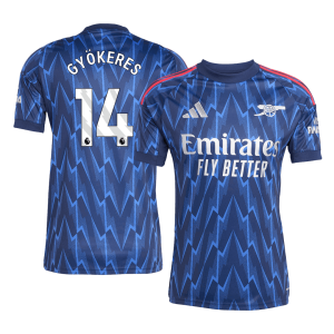 GY?KERES #14 Arsenal Away Soccer Jersey 2025/26
