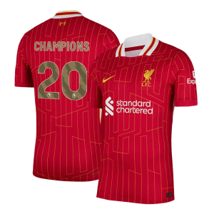 CHAMPIONS #20 Liverpool Home Authentic Soccer Jersey 2024/25