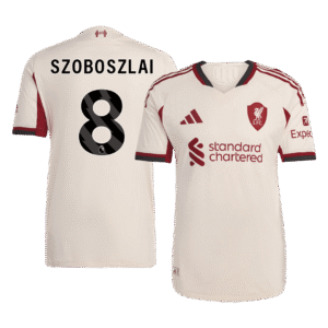 SZOBOSZLAI #8 Liverpool Away Authentic Soccer Jersey 2025/26