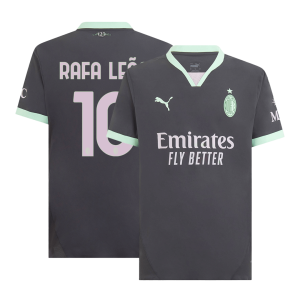 RAFA LE?O #10 AC Milan Third Away Authentic Soccer Jersey 2024/25
