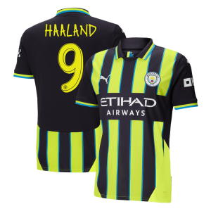 HAALAND #9 Manchester City Away Soccer Jersey 2024/25 – UCL