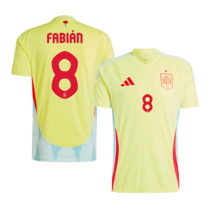 FABI??N #8 Spain Away Soccer Jersey EURO 2024