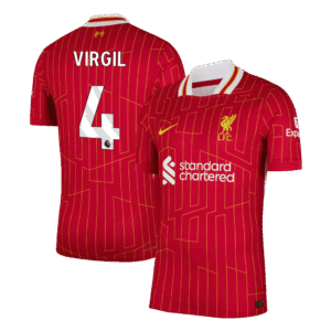 VIRGIL #4 Liverpool Home Authentic Soccer Jersey 2024/25