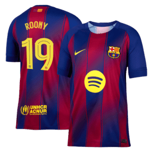 ROONY #19 Barcelona Home Soccer Jersey 2025/26 – UCL